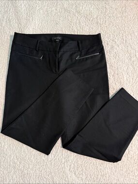 Ann Taylor Black Tailored Dress Pants, slim ankle, 27” inseam, Sz 12
